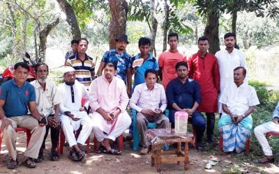 সমবেদনা জানাতে বিজয়নগরে নিহত শিক্ষকের বাড়িতে রেজাউল ইসলাম ভূইয়া