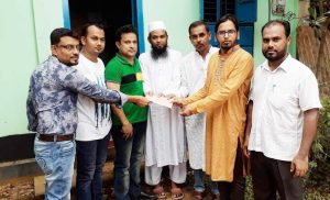 আখাউড়ায় মেধাবী ছাত্র আহসানের পাশে দাড়ালেন প্রবাসী কল্যাণ সংঘ