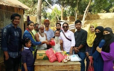 দৃষ্টি প্রতিবন্ধীদের পাশে ‘ঝরাপাতা’