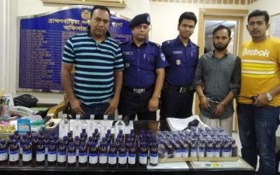 ব্রাহ্মণবাড়িয়ায় পুলিশের অভিযানে মাদক সহ আটক ৪