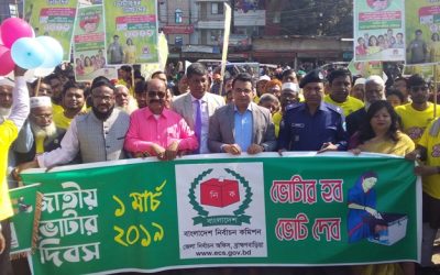 ব্রাহ্মণবাড়িয়ায় উদযাপিত হলো ‘জাতীয় ভোটার দিবস’