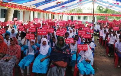 আখাউড়ায় বাল্য বিবাহ-মাদককে লাল কার্ড দেখাল শিক্ষার্থীরা