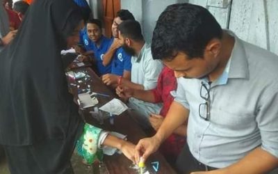 উৎসর্গ ফাউন্ডেশনের উদ্যোগে ফ্রি ব্লাড গ্রুপিং ও ডেন্টাল চেকআপ