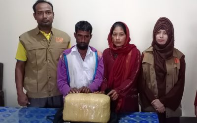 ব্রাহ্মণবাড়িয়ায় গাঁজা পাচারকালে দুইজন আটক