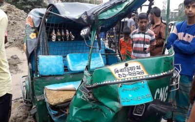 ব্রাহ্মণবাড়িয়ায় সড়ক দুর্ঘটনায় সিএনজি চালক নিহত(ভিডিও)