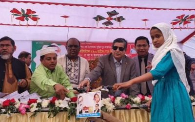 মুজিববর্ষে শিক্ষার্থীরা পেল বাইসাইকেল ও শিক্ষা উপকরণ