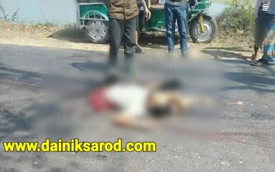 মহাসড়কে পড়েছিল ট্রাকে পিষ্ট যুবকের অর্ধেক দেহ