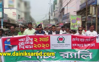 ব্রাহ্মণবাড়িয়ায় জাতীয় ভোটার দিবস উদযাপিত