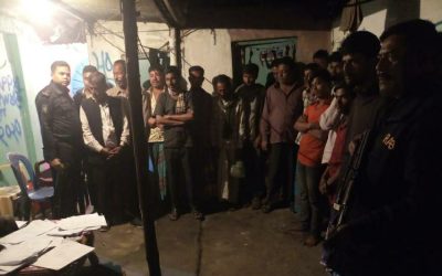 ব্রাহ্মণবাড়িয়ায় চোলাই মদ তৈরি করে বিক্রয় করার অভিযোগে ২১জনকে দণ্ড