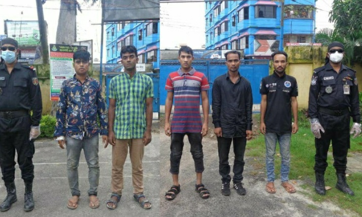 ব্রাহ্মণবাড়িয়ায় র‍্যাবের পৃথক অভিযানে বিভিন্ন প্রকার মাদকসহ ৫জন আটক