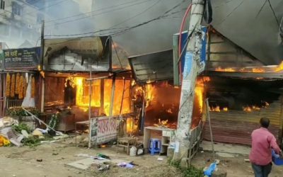 কসবায় অগ্নিকাণ্ডে চার দোকান পুড়ে ছাই
