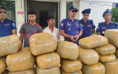 কসবায় মাদক উদ্ধারে পুলিশের অভিযান অব্যাহত,১০৪ কেজি গাঁজাসহ দুইজন আটক