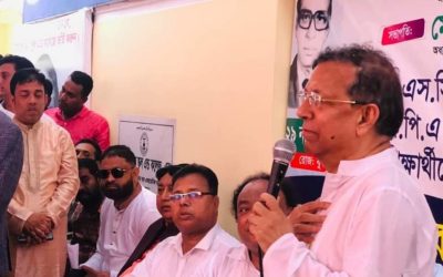 নির্বাচনী এলাকায় আইনমন্ত্রী, আবেগাপ্লুত হয়ে চাইলেন দোয়া