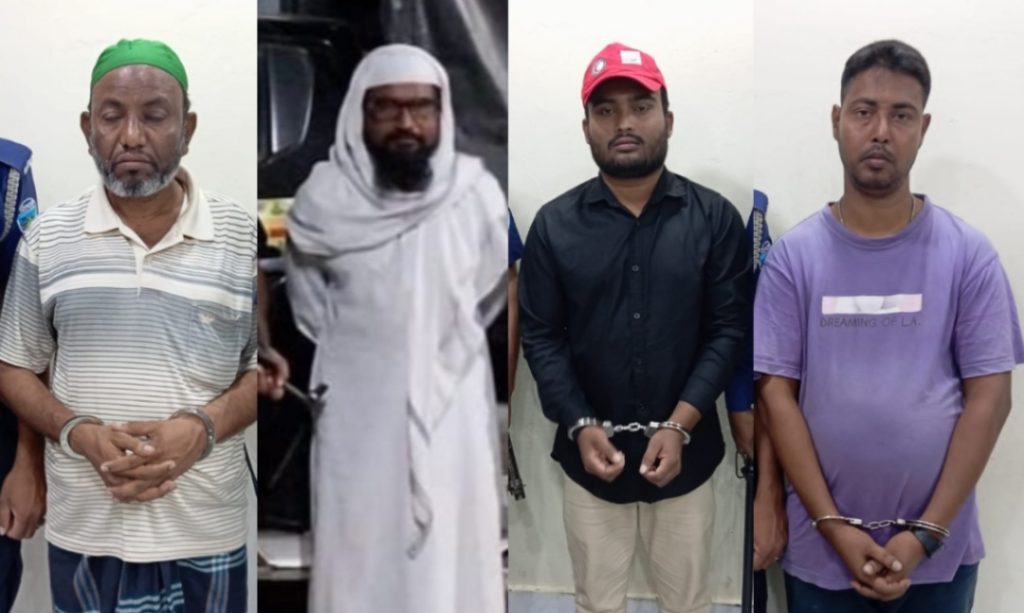 ব্রাহ্মণবাড়িয়ায় রিকশা শ্রমিক লীগের সেক্রেটারিসহ ৪জন গ্রেপ্তার
