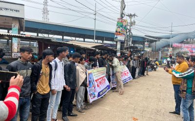 আখাউড়ায় শিক্ষকের অপসারণ দাবি বৈষম্যবিরোধী ছাত্র আন্দোলনের