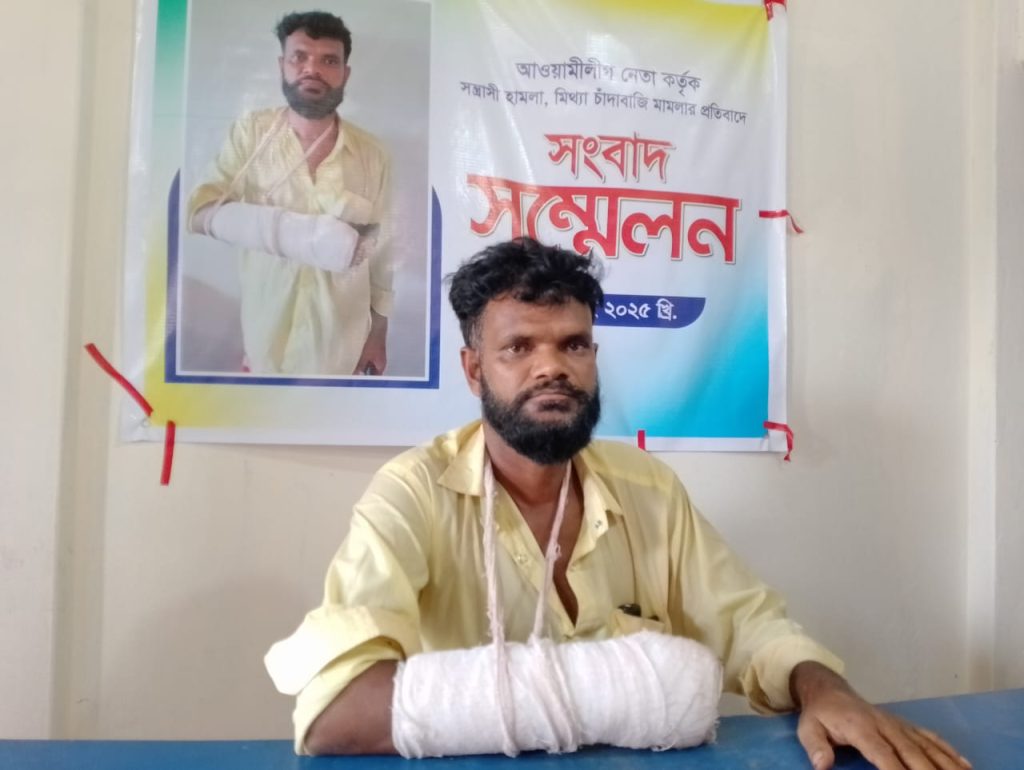 নাসিরনগরে মিথ্যা মামলা দিয়ে হয়রানীর প্রতিবাদে সংবাদ সম্মেলন