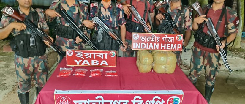 বিজয়নগর সীমান্তে বিজিবির অভিযানে ১৭ হাজার ইয়াবা উদ্ধার