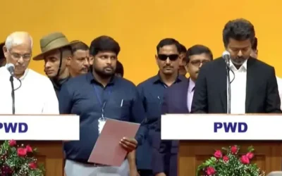 তামিলনাড়ুর মুখ্যমমন্ত্রী হিসেবে শপথ নিলেন থালাপতি বিজয়