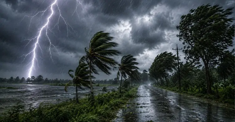 ৫ জেলায় ৬০ কিমি বেগে ঝড় ও বজ্রসহ বৃষ্টির আশঙ্কা
