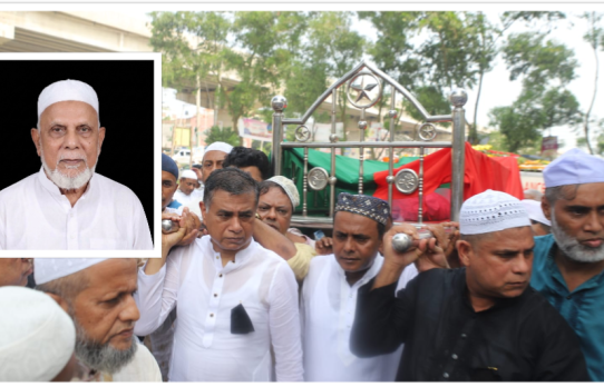 মায়ের কবরের পাশে চিরনিদ্রায় শায়িত হলেন সাবেক প্রতিমন্ত্রী হারুন আল রশীদ