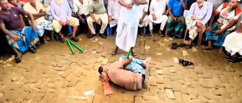 নবীনগরে  মাদক ব্যবসার অভিযোগে এক ব্যক্তিকে চোখ-হাত বেঁধে মধ্যযুগীয় কায়দায় নির্যাতন