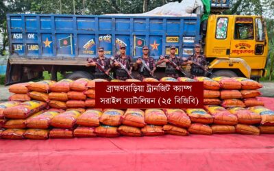 ব্রাহ্মণবাড়িয়ায় ভারতীয় অবৈধ ৯ টন জিরা উদ্ধার