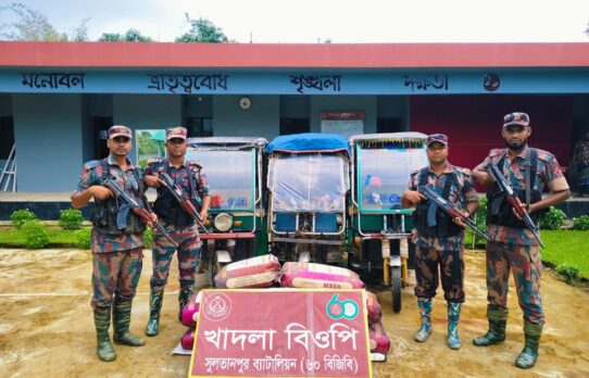 ব্রাহ্মণবাড়িয়া ও কুমিল্লা সীমান্ত থেকে অর্ধকোটি টাকার ভারতীয় চোরাই পণ্য উদ্ধার