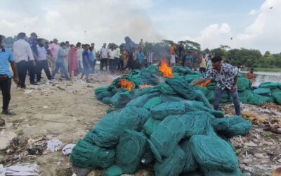 ব্রাহ্মণবাড়িয়ায় অর্ধকোটি টাকার রিংজাল জব্দ, লাখ টাকা জরিমানা