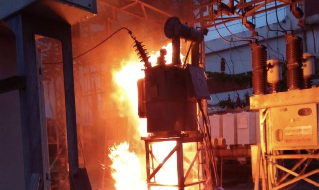 ব্রাহ্মণবাড়িয়ায় বৈদ্যুতিক সাবস্টেশনে অগ্নিকাণ্ড, বিদ্যুৎ সরবরাহ বন্ধ