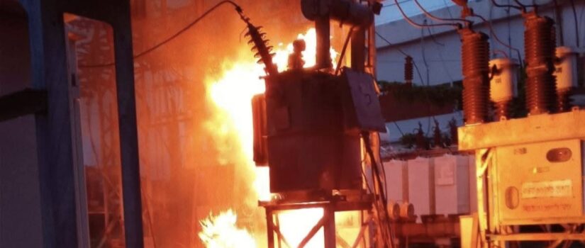 ব্রাহ্মণবাড়িয়ায় বৈদ্যুতিক সাবস্টেশনে অগ্নিকাণ্ড, বিদ্যুৎ সরবরাহ বন্ধ