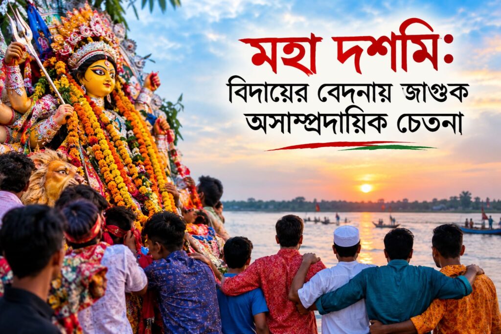 মহা দশমি: বিদায়ের বেদনায় জাগুক অসাম্প্রদায়িক চেতনা