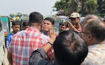 নবীনগরে সাংবাদিকদের গাড়ি আটকে ইজারার নামে চাঁদাবজি!