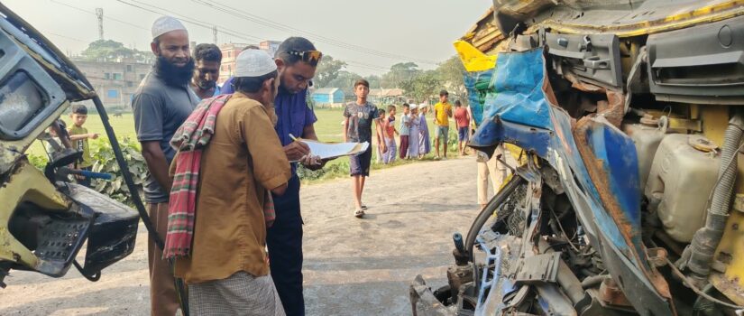 সরাইলে বাস-ট্রাকের সংঘর্ষে নিহত ২