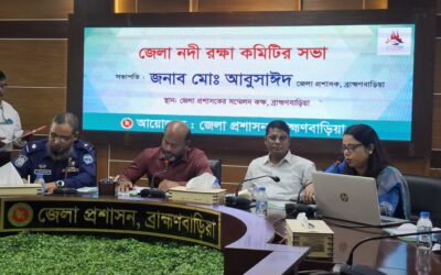 নদী রক্ষা কমিটির সভায় নবীনগরে অবৈধ বালু উত্তোলন বন্ধে যৌথবাহিনীর অভিযানের দাবি উত্থাপন
