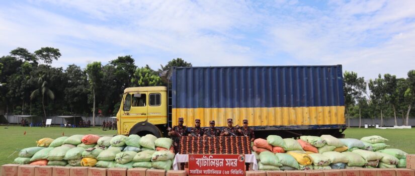 বিজয়নগরে কোটি টাকার ভারতীয় অবৈধ পণ্য জব্দ